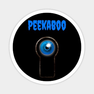 Peekaboo Spooky Halloween Design Magnet